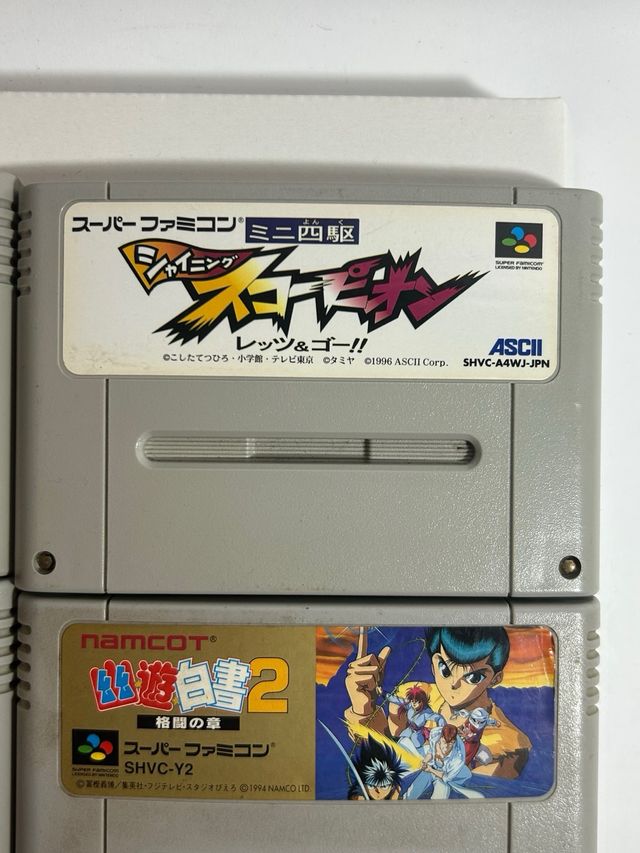 4 Giochi Super Famicom Giapponesi Super Nintendo