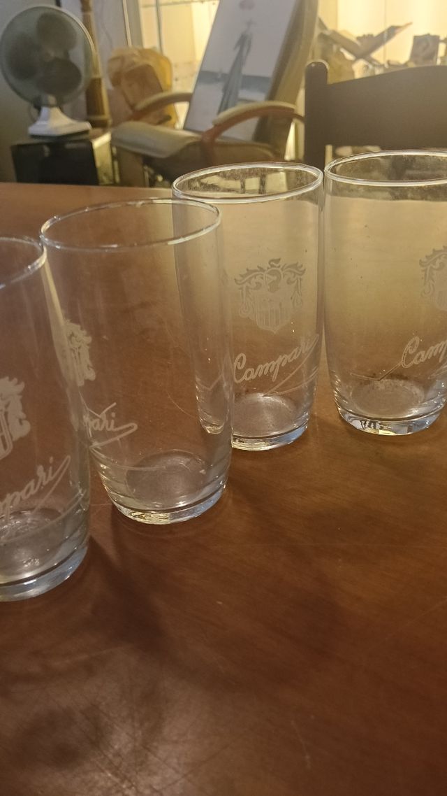 Bicchiere Campari in vetro trasparente