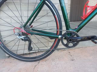 Bicicleta de carretera verde 5200 CARBON