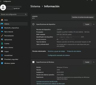 Portátil Lenovo 80TL