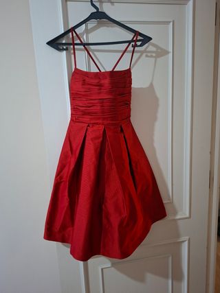 Vestido fiesta Roberto Verino Rojo Talla M