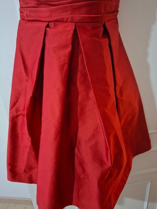 Vestido fiesta Roberto Verino Rojo Talla M