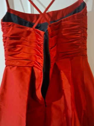 Vestido fiesta Roberto Verino Rojo Talla M