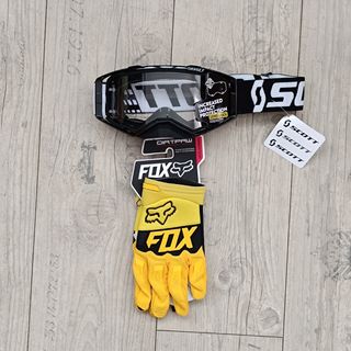 Pack de gafas y guantes para enduro motocross quad