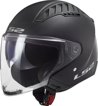 Casco Moto Jet LS2 Copter II Negro Mate