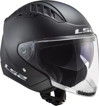 Casco Moto Jet LS2 Copter II Negro Mate