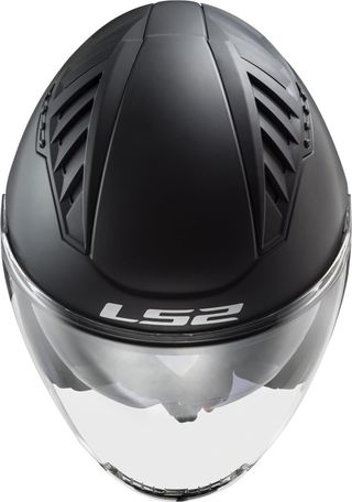 Casco Moto Jet LS2 Copter II Negro Mate