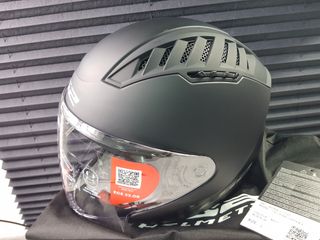 Casco Moto Jet LS2 Copter II Negro Mate