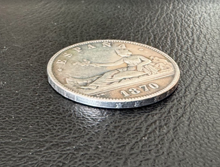 Moneda 5 Pesetas 1870 Gobierno Provisional