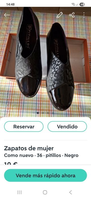 Zapatos PITILLOS Negros Mujer