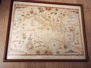 Cuadros reproducciones Mapas Cartográficos Antiguo