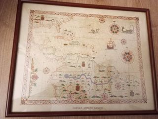 Cuadros reproducciones Mapas Cartográficos Antiguo