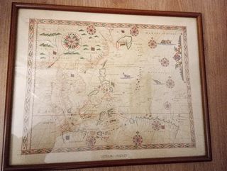 Cuadros reproducciones Mapas Cartográficos Antiguo