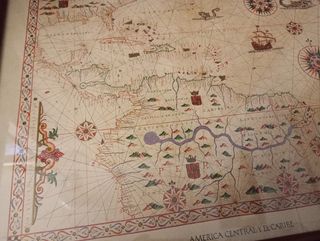 Cuadros reproducciones Mapas Cartográficos Antiguo