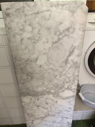 Retal de Mármol natural Blanco y Gris