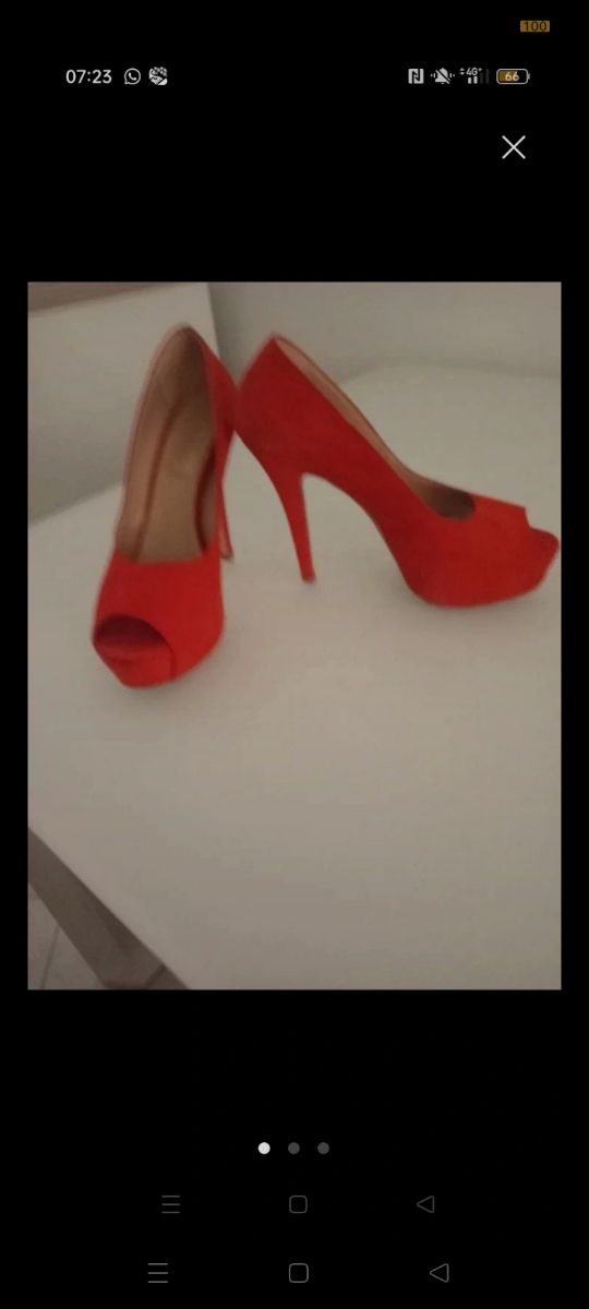 Sandali donna tacco alto rossi