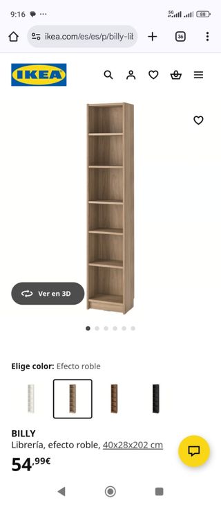 Libreria BILLY IKEA con effetto rovere