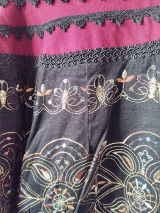 Mantelo gallego para  traje regional detalles dora