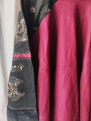 Mantelo gallego para  traje regional detalles dora