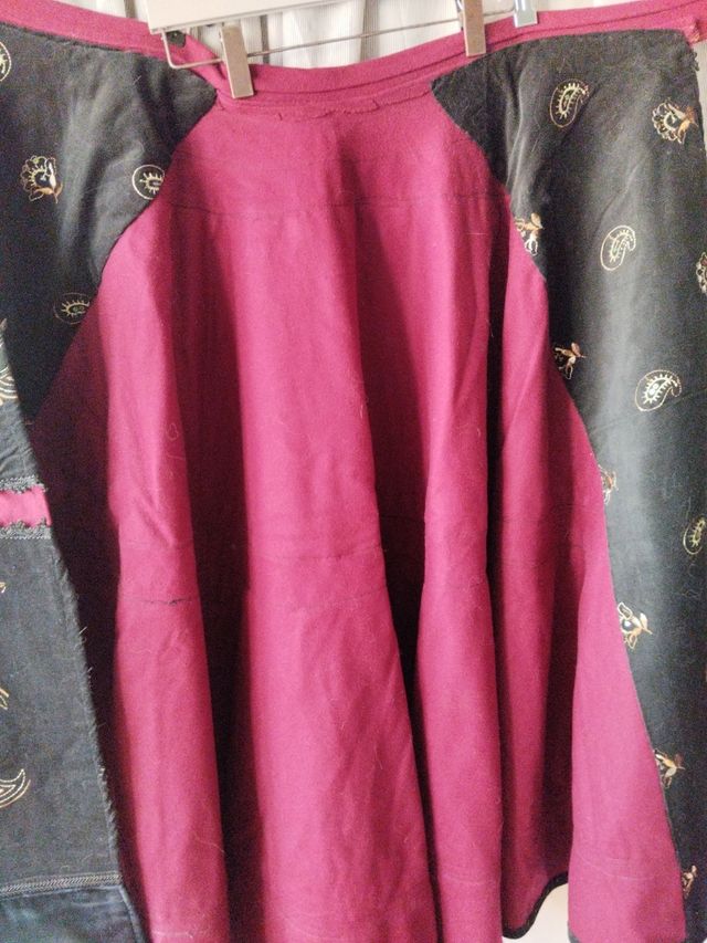 Tovaglia galiziana per costumi regionali, dettagli Dora