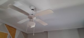 Lámpara Ventilador Blanco con Luz