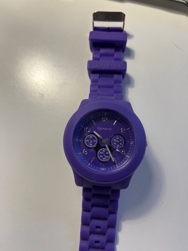 Relojes Flamenco Blanco y Morado