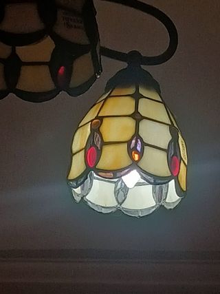Lámpara Tiffany ESKRISS 5 luces cristal
