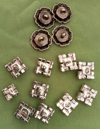 14 Botones Joya Plata