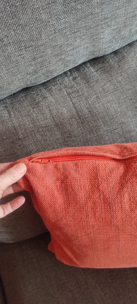 Cojín de sofá naranja