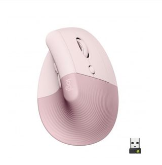 Ratón Vertical Logitech Lift Rosa