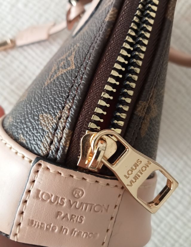 Bolso Lv Monogram Marrón y Rosa
