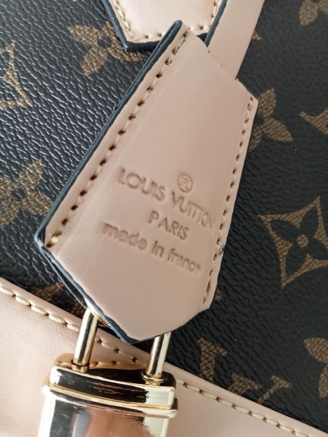 Bolso Lv Monogram Marrón y Rosa