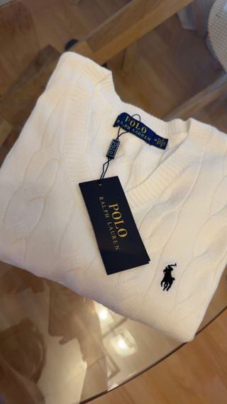 Jersey Polo Ralph Lauren Blanco Talla M