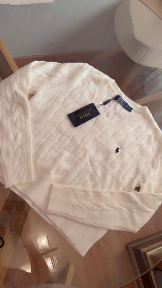Jersey Polo Ralph Lauren Blanco Talla M