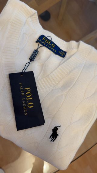Jersey Polo Ralph Lauren Blanco Talla M