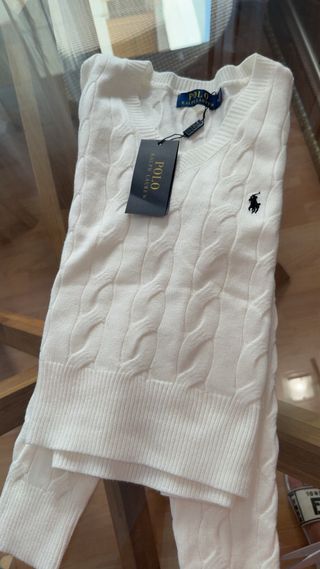 Jersey Polo Ralph Lauren Blanco Talla M
