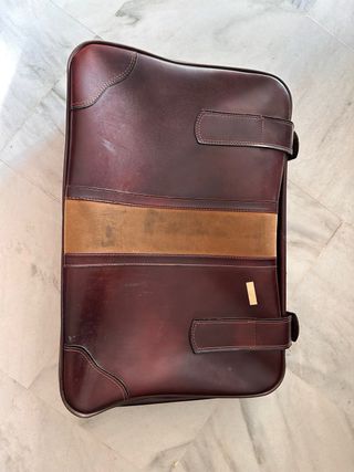 Maleta vintage de cuero