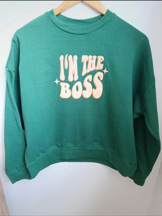 Sudadera Mr Wonderful verde I'm the boss