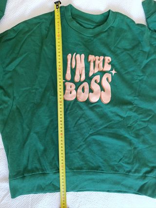 Sudadera Mr Wonderful verde I'm the boss