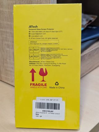 Protector Cristal Templado JETech iPhone 6.1 (3 ud