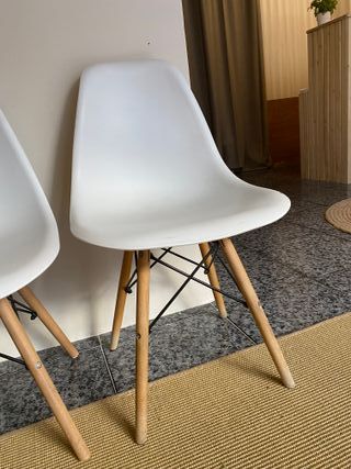 Silla Nórdica Blanca Comedor.