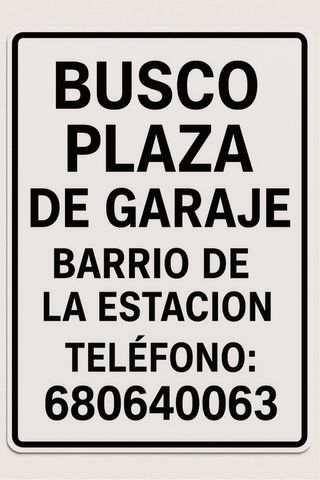 Alquilar plaza de garaje