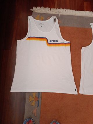 2 Camisetas Tirantes Blancas T M Rip Curl