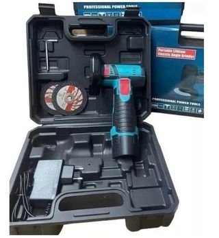 Smerigliatrice angolare 12V con accessori