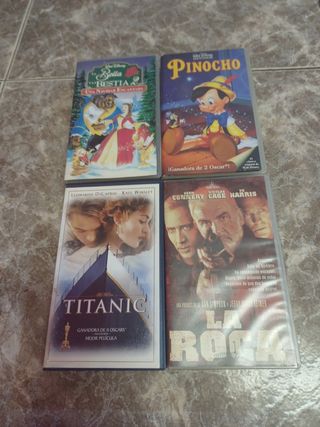 Lote 4 Películas VHS Disney y más