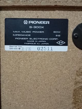 Altavoces Pioneer S-300X
