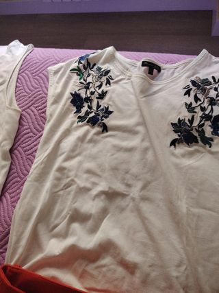Lote Ropa Impecable Blanca y Naranja