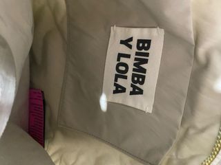 Bolso piel Bimba y Lola blanco roto sin estrenar