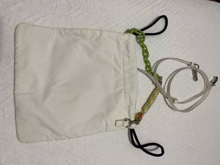 Bolso piel Bimba y Lola blanco roto sin estrenar
