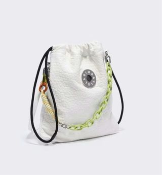 Bolso piel Bimba y Lola blanco roto sin estrenar